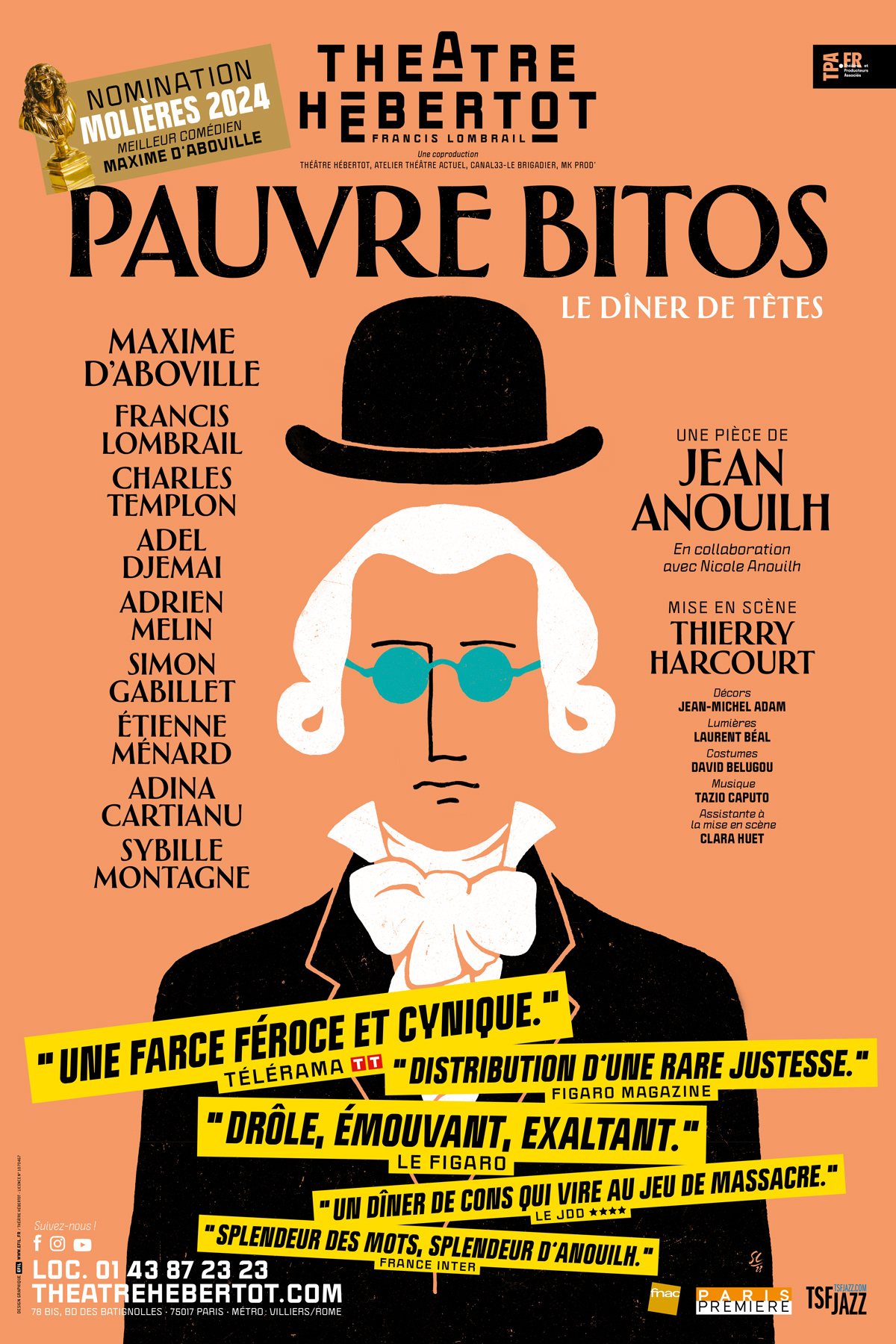 Affiche du spectacle : Pauvre Bitos